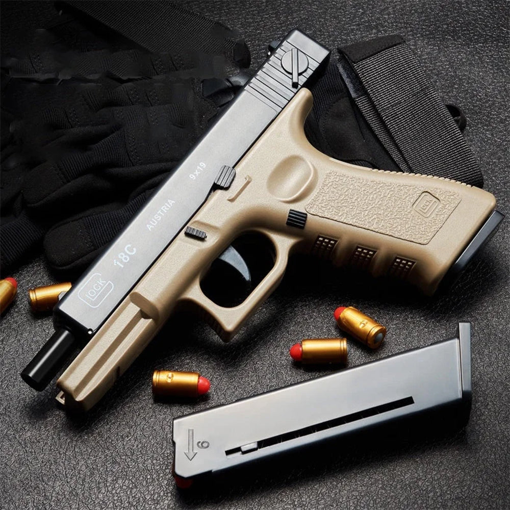 1 - Glock Shell Ejection Automatic Soft Bullet Gun Toy For Kids & Adults