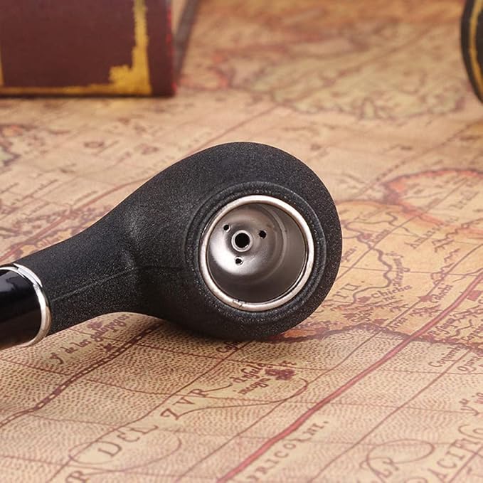 New Tobacco Smoking Pipe-Durable Classical Cigar Pipe With Rubber Ring