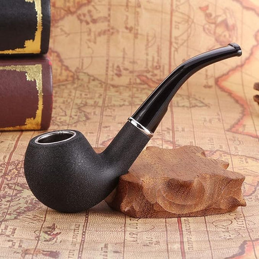 New Tobacco Smoking Pipe-Durable Classical Cigar Pipe With Rubber Ring