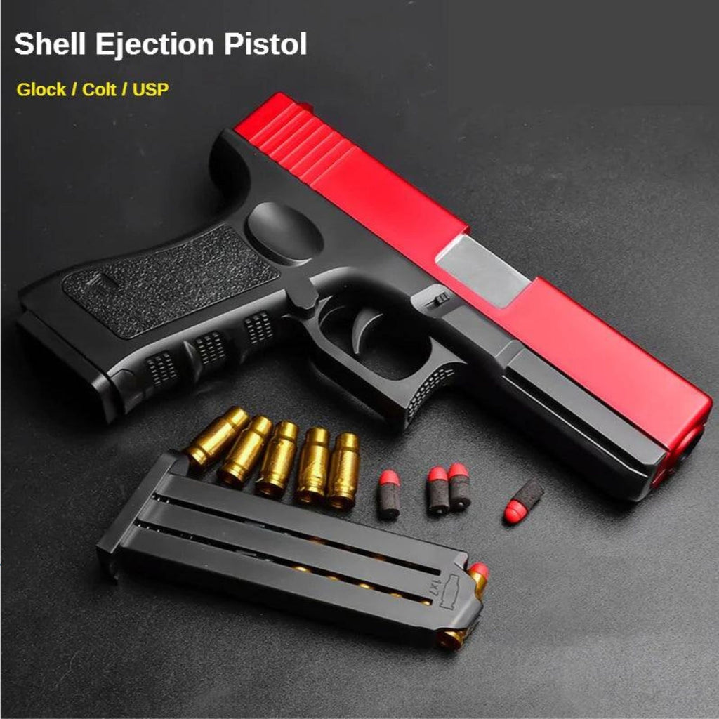 1 - Glock Shell Ejection Automatic Soft Bullet Gun Toy For Kids & Adults