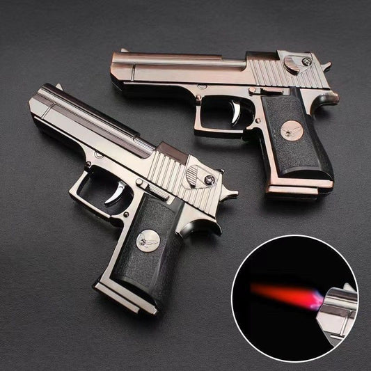 Mini Gun Lighter-Metal Gun Lighter-High Flame-Windproof