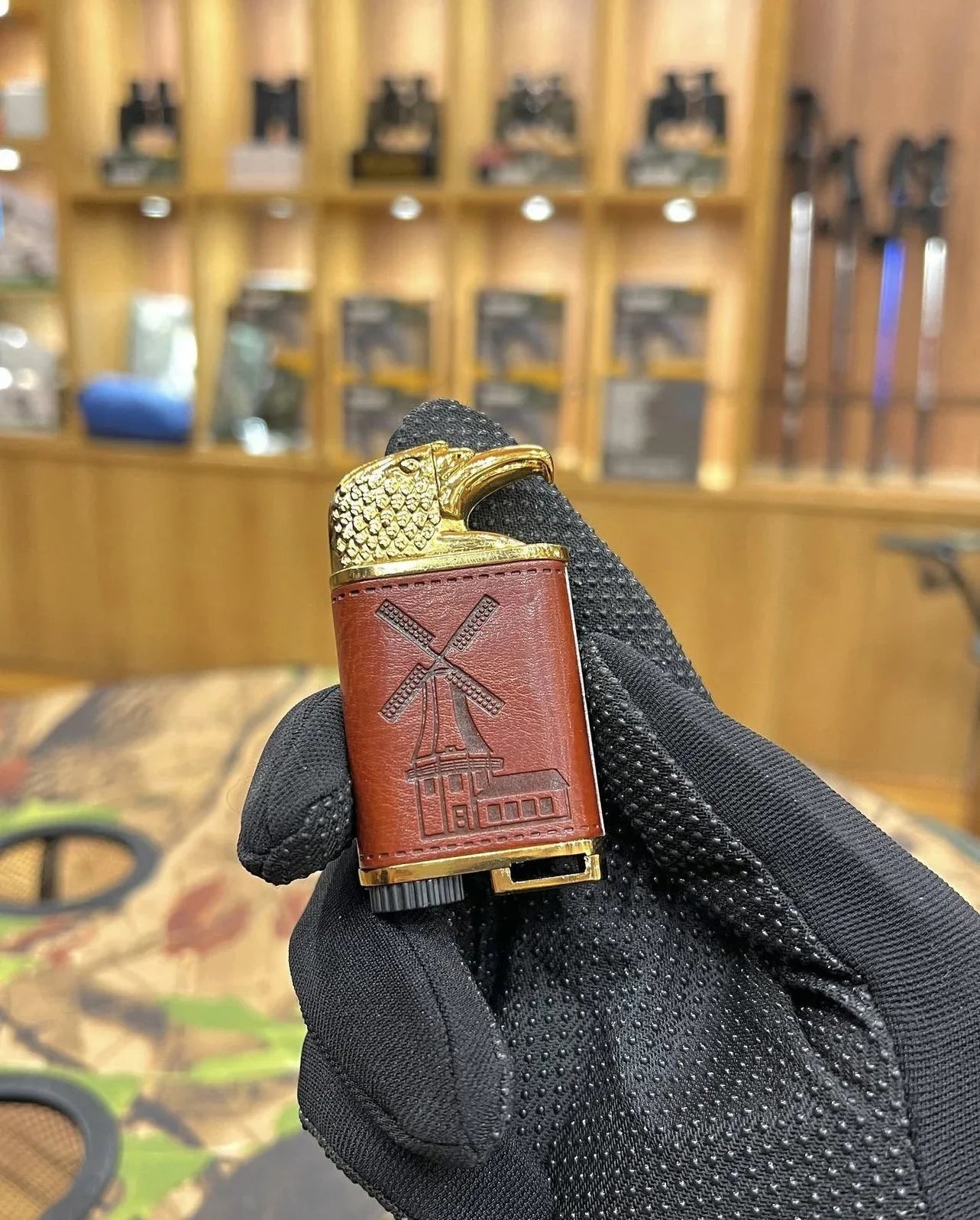 Classic Leather Lighter- Refillable