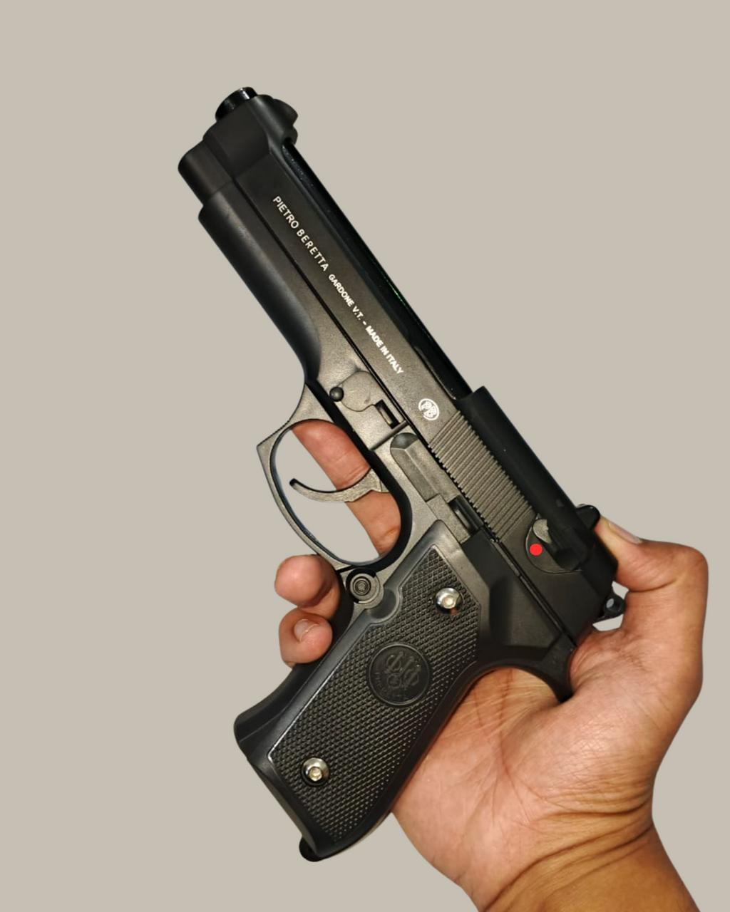 1 - Beretta 9mm Airsoft Gun Made in Italy – M92 Black Edition