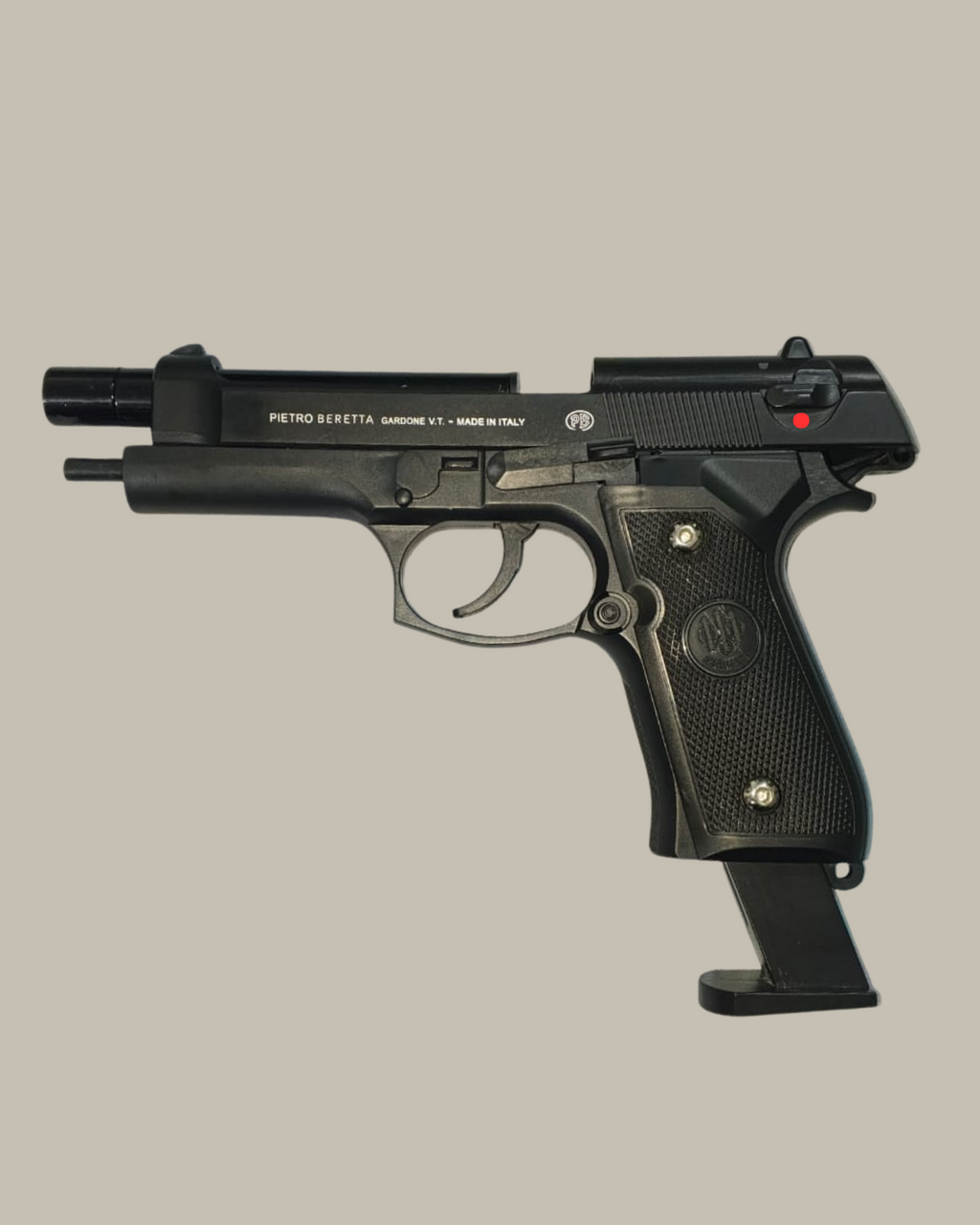 1 - Beretta 9mm Airsoft Gun Made in Italy – M92 Black Edition