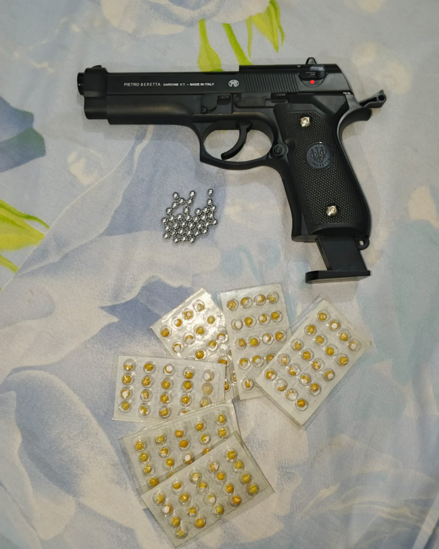1 - Beretta 9mm Airsoft Gun Made in Italy – M92 Black Edition