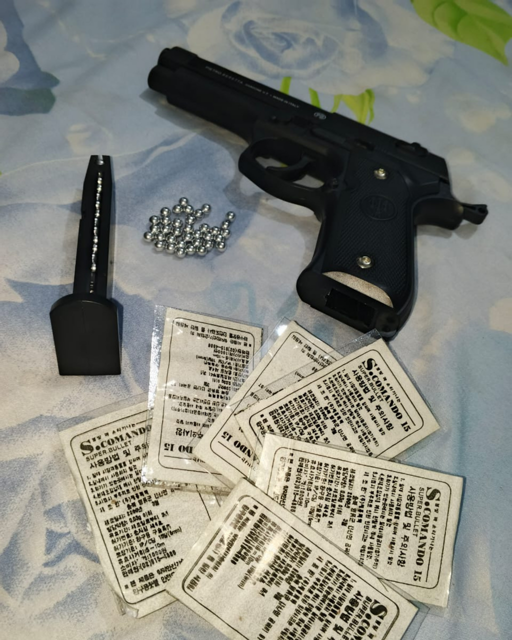 1 - Beretta 9mm Airsoft Gun Made in Italy – M92 Black Edition