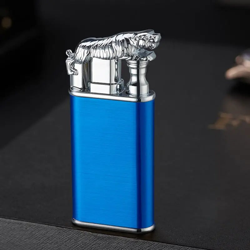 Tiger Dual Flame Lighter Butane Gas Cigarette Lighter