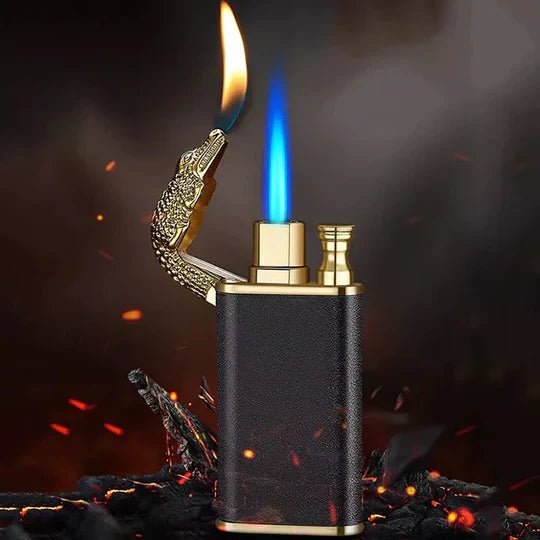 Crocodile Double Flame Lighter