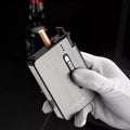 Focus Aluminium Cigarette Case Built in Lighter