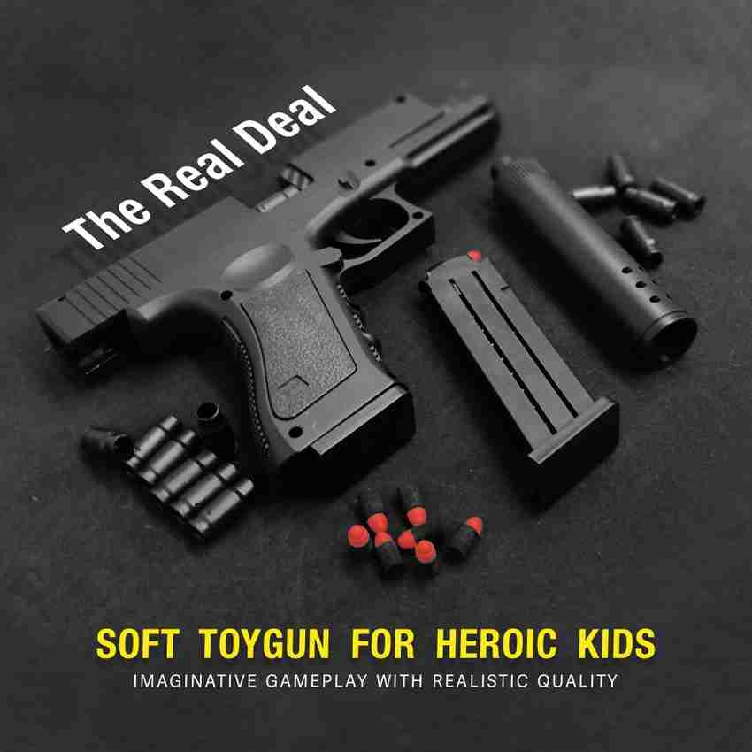 1 - Glock Shell Ejection Automatic Soft Bullet Gun Toy For Kids & Adults