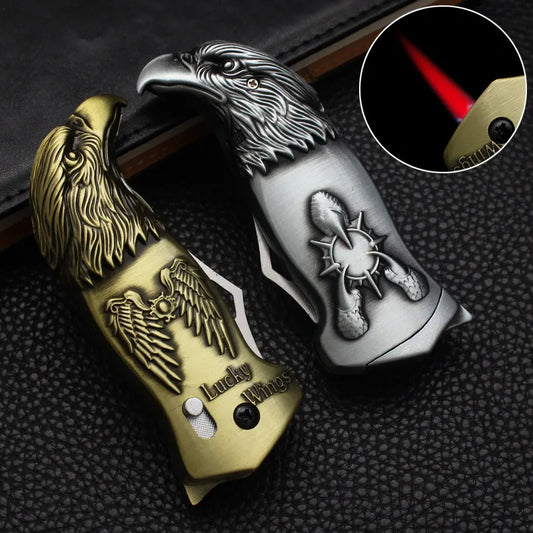 Eagle head knife lighter- green flame color