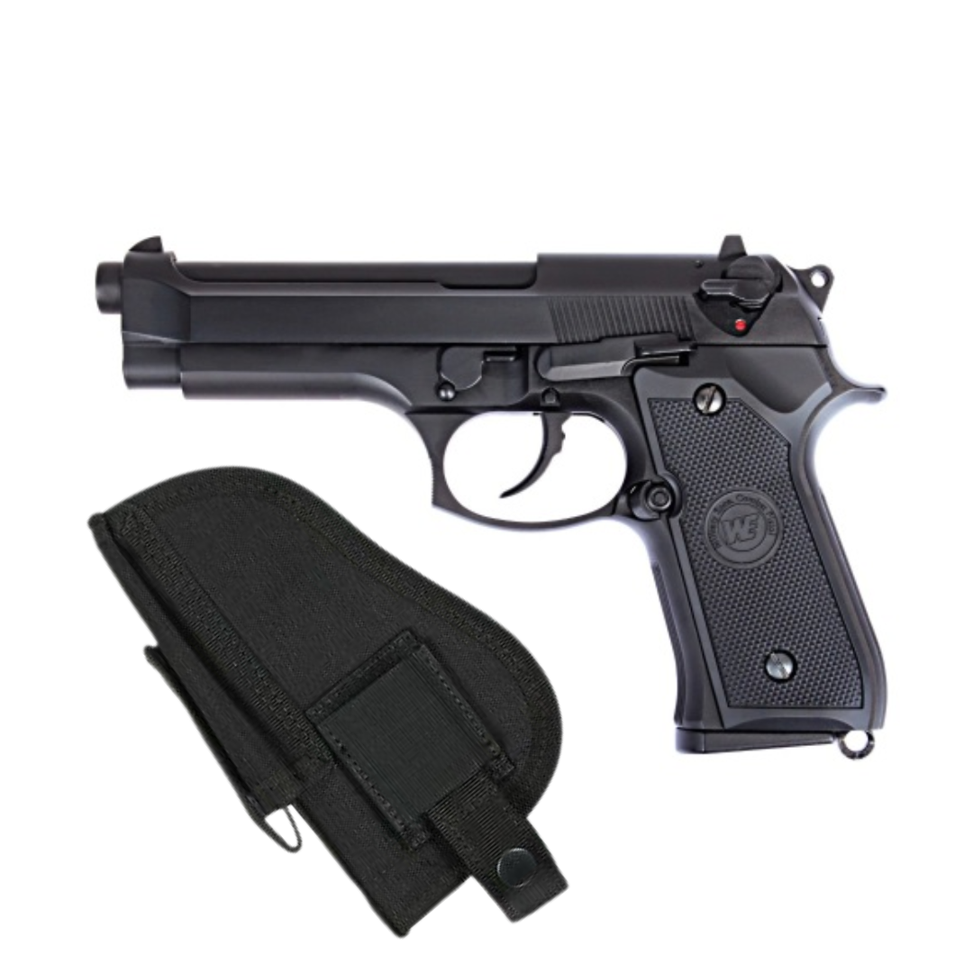 1 - Beretta 9mm Airsoft Gun Made in Italy – M92 Black Edition